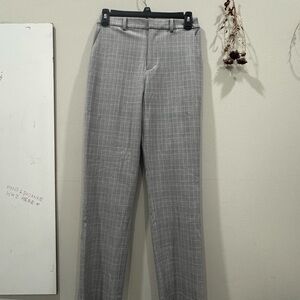 Uniqlo Checkered Gray Trousers